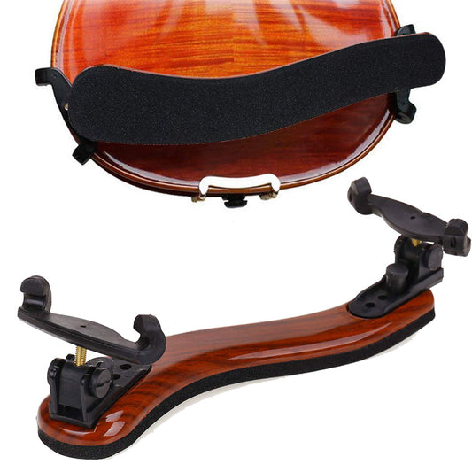 Professional Adjustable Maple Wood Violin Shoulder Rest 3/4 - 4/4 Size