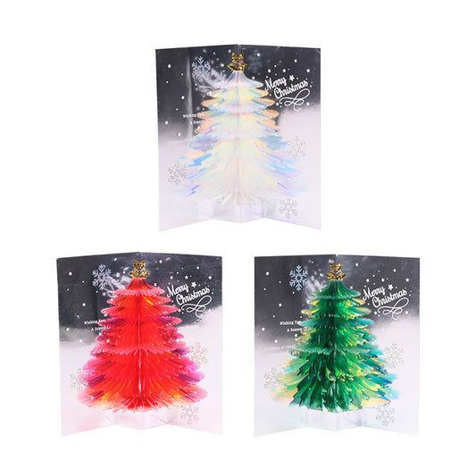 3D Pop-Up Christmas Greeting Card | Christmas Tree | Send Warm Wishes