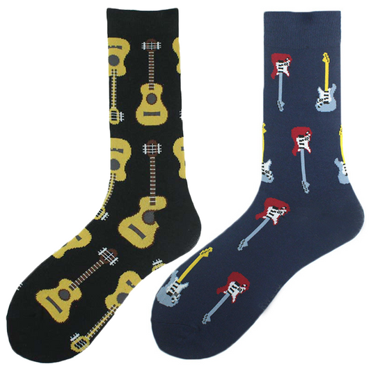 Cotton Guitar Resistant Comfortable Soft Crew Socks