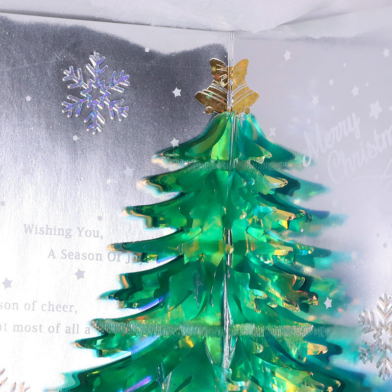 3D Pop-Up Christmas Greeting Card | Christmas Tree | Send Warm Wishes