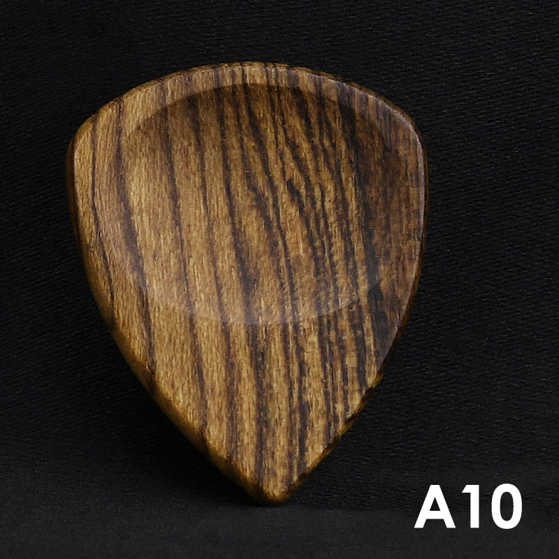 Exotic Wood Guitar Picks Set - Premium Quality Plectrums for Archtop Guitar