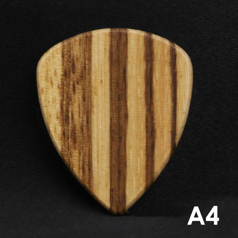 Exotic Wood Guitar Picks Set - Premium Quality Plectrums for Archtop Guitar