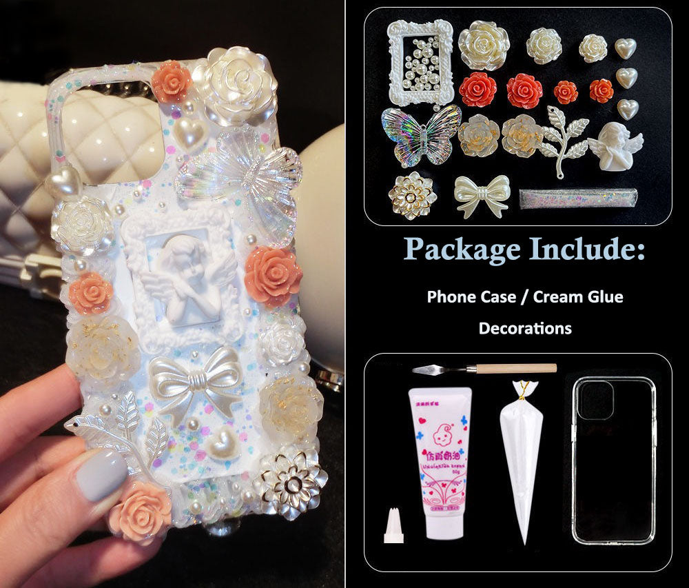 Decoden Phone Case DIY Handmade Baroque Cupid