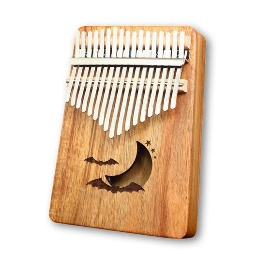 17 Keys Kalimba Thumb Piano - Halloween Bat Koa Wood - Beginner