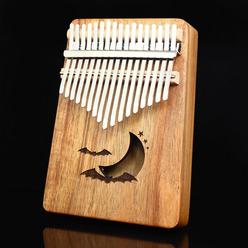 Solid Koa  Good resonance 17 Keys Kalimba Musical Instrument Halloween Gift - give5me