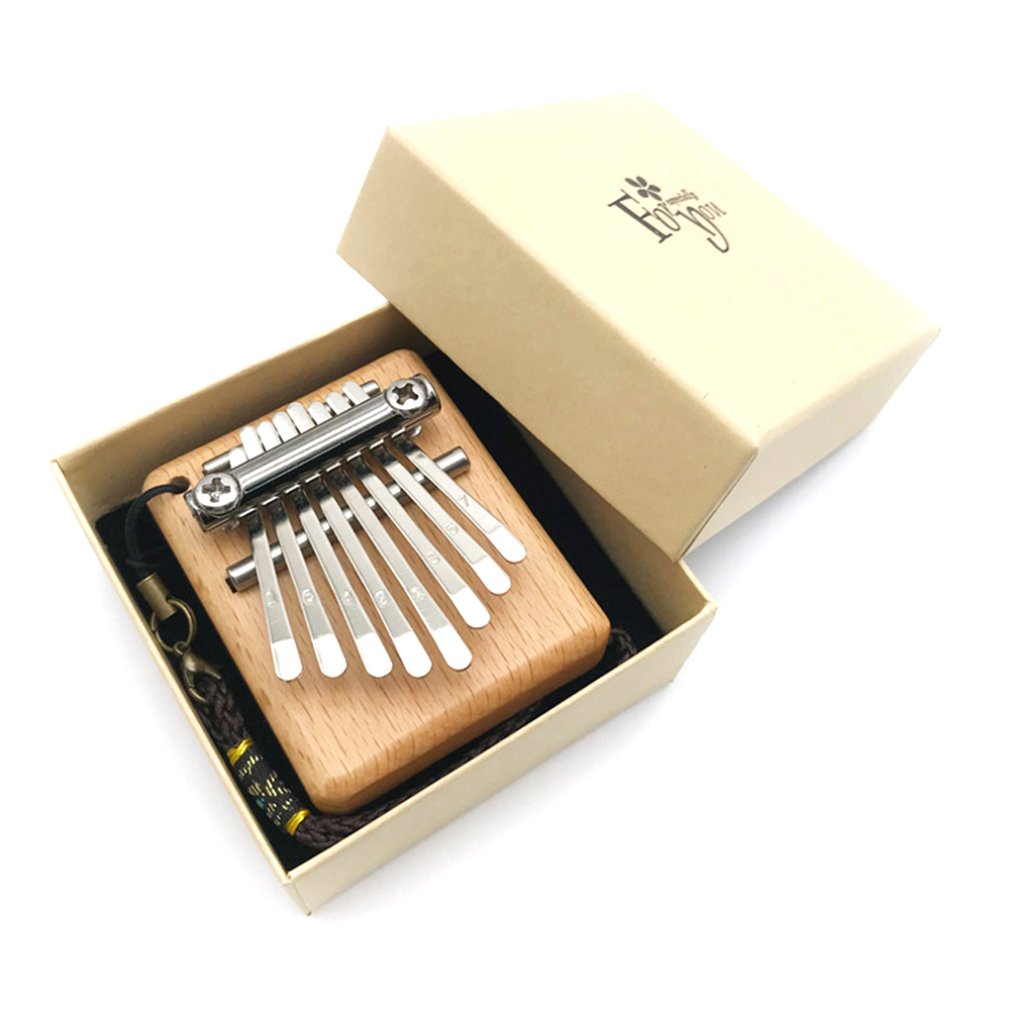 Portable African Thumb Piano 8-Tone Mini Wood Kalimba Musical Toy Best Gift - give5me