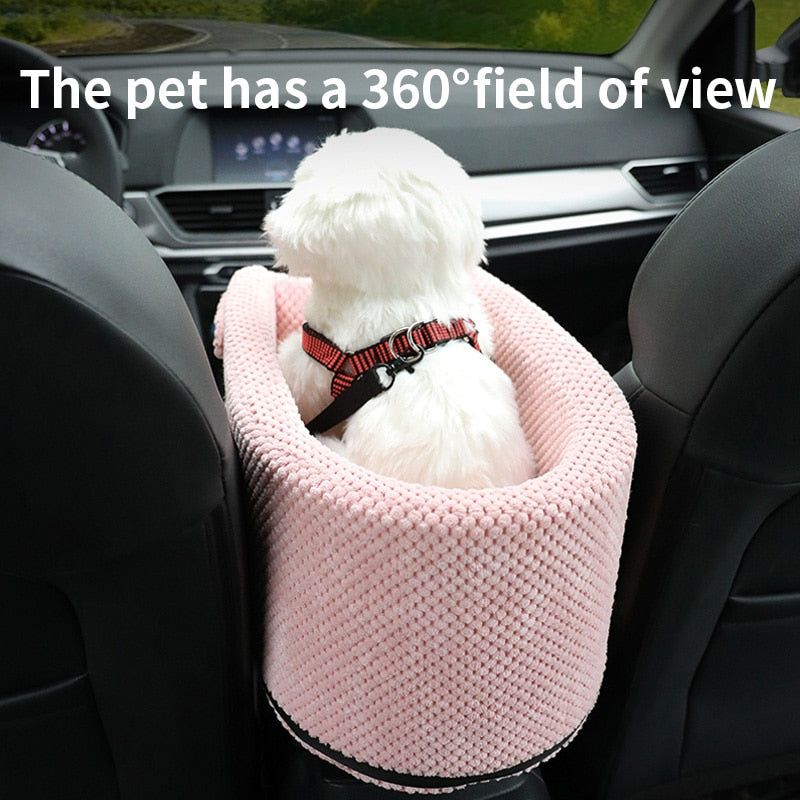 Portable Pet Dog Car Seat Central Control Bed For Small Dog Cat Travel
