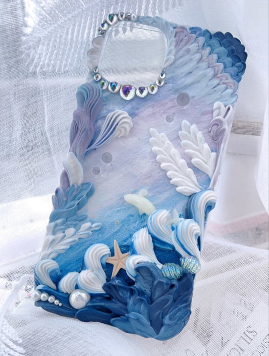 Ride the Wave of Style with Our Handmade Decoden Phone Case
